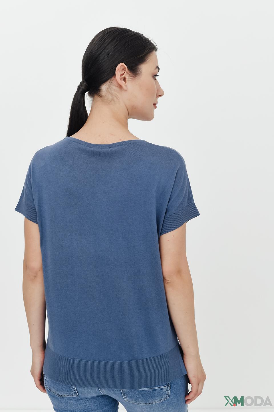 Пуловер Pezzo с коротким рукавом голубой