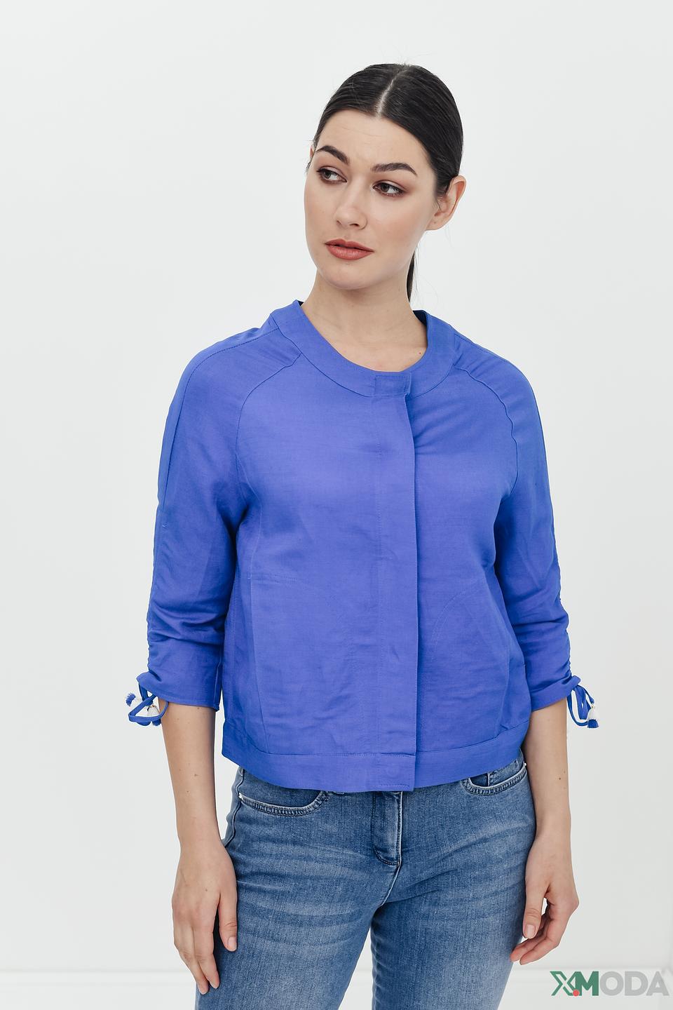 Жакет Pezzo синий с рукавами-завязками