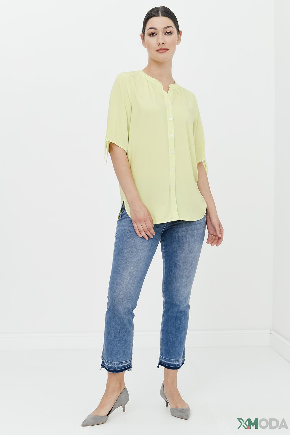 Блуза Pezzo с рукавами-фонариками лайм