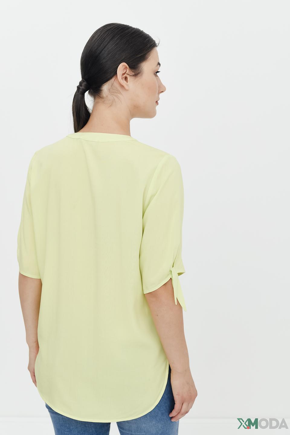Блуза Pezzo с рукавами-фонариками лайм