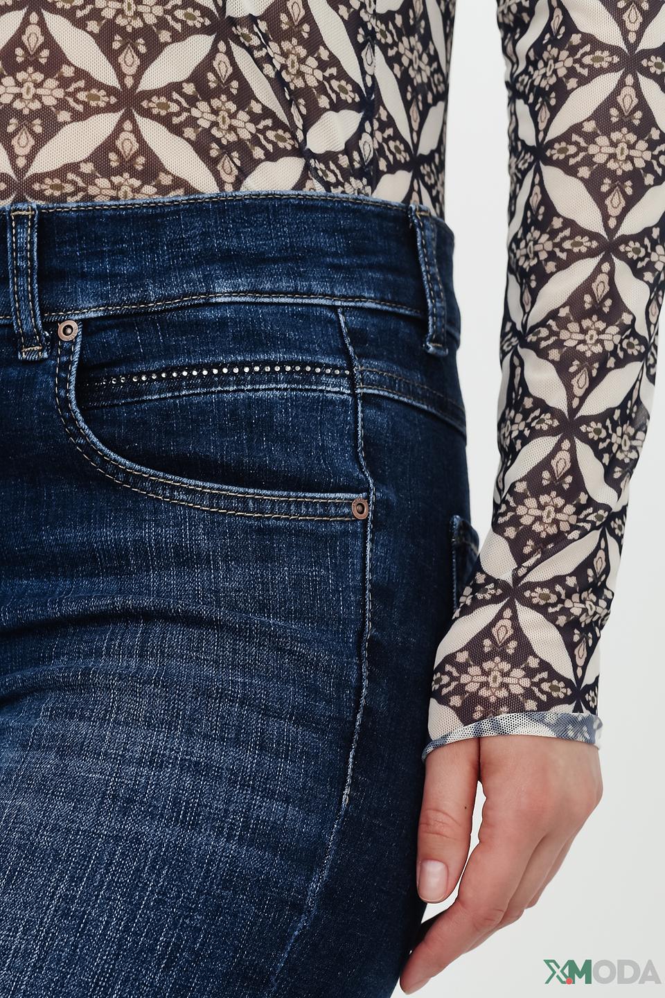 Джинсы Angels с потертостями синие