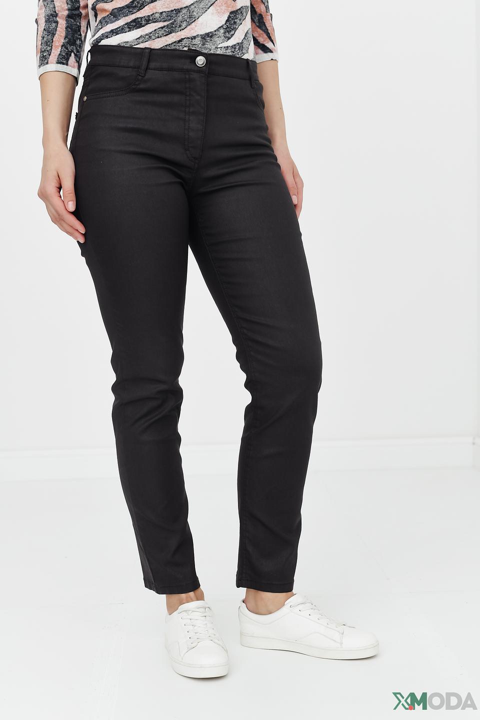 Брюки Betty Barclay черные с восковым эффектом