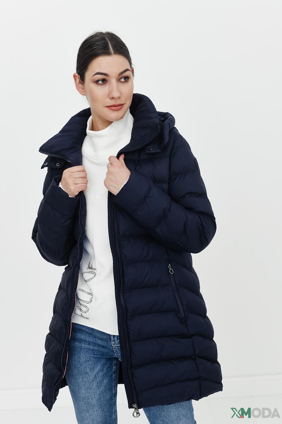 Пальто Bugatti стеганое синее