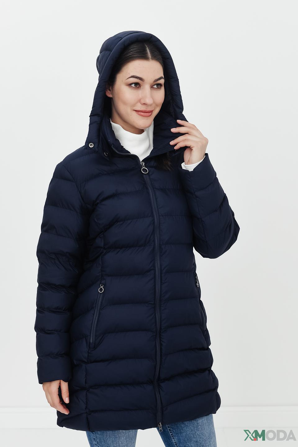 Пальто Bugatti стеганое синее