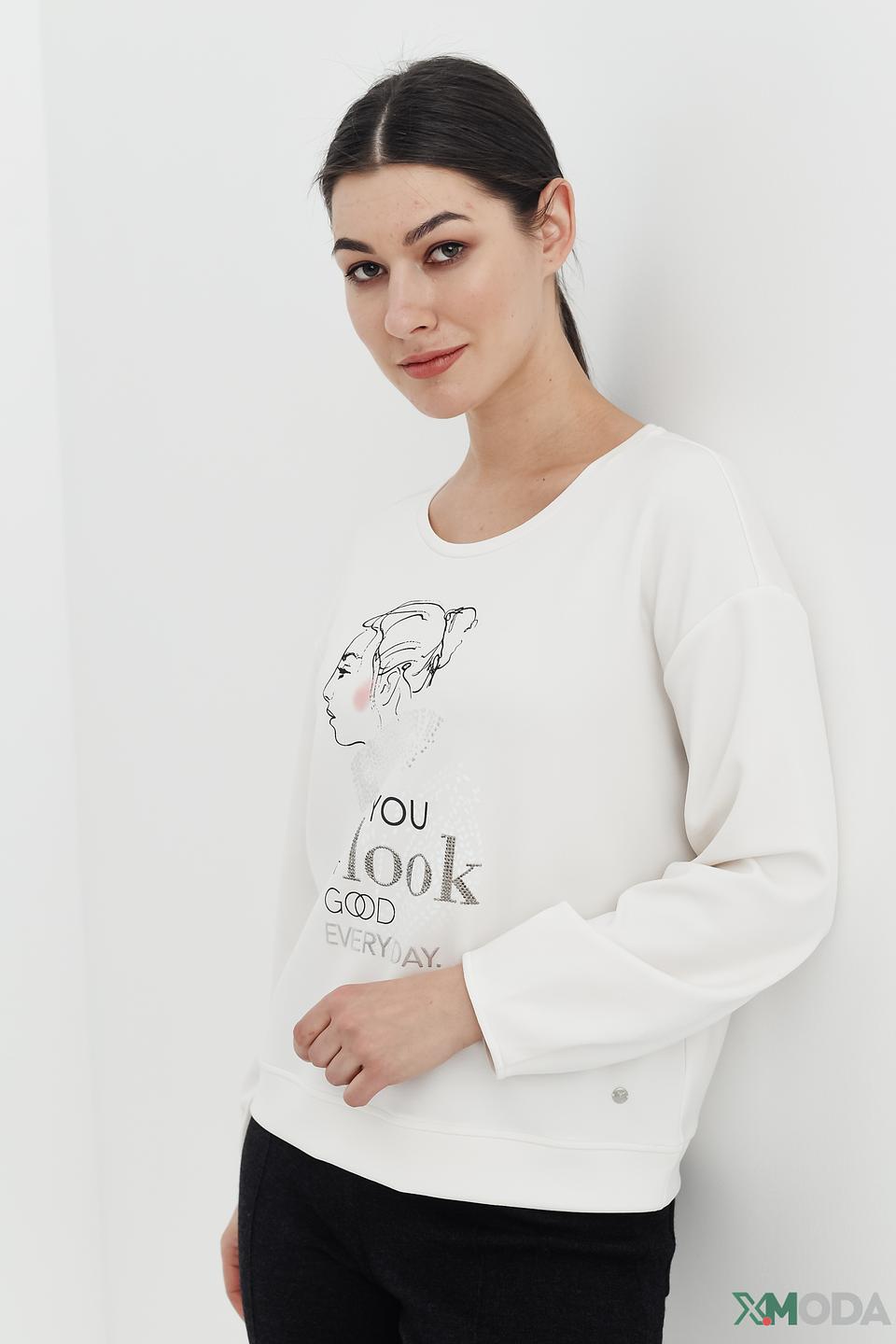 Пуловер Monari с принтом