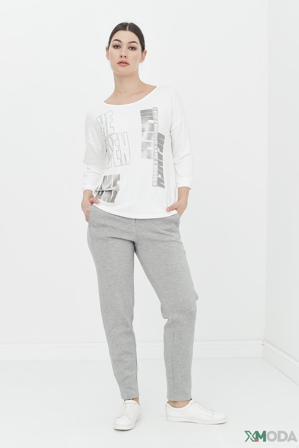 Брюки трикотажные Betty and Co серые