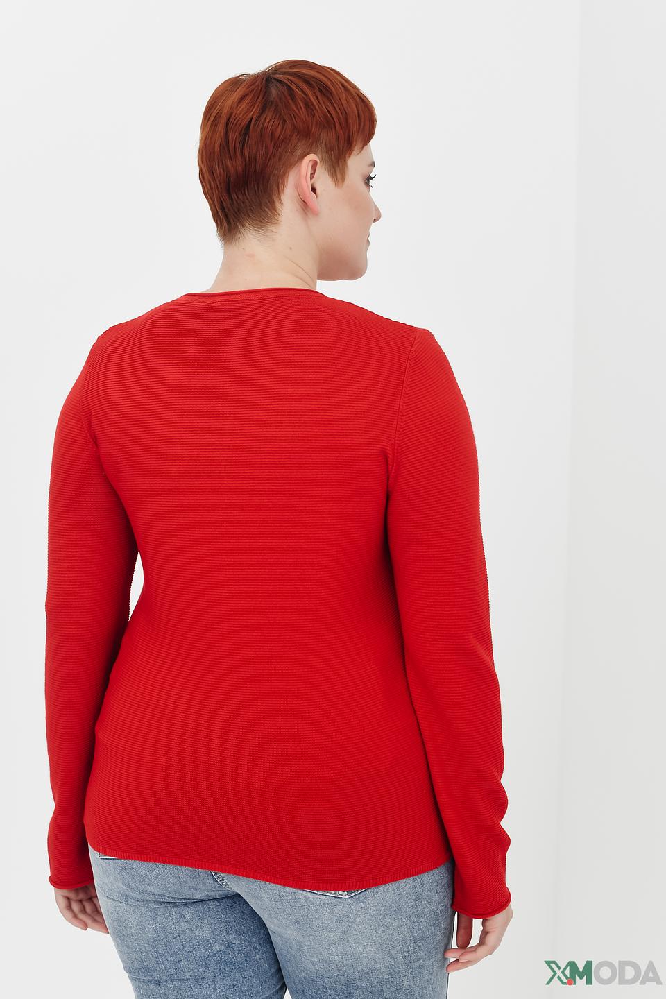 Пуловер Rabe collection красный с молнией