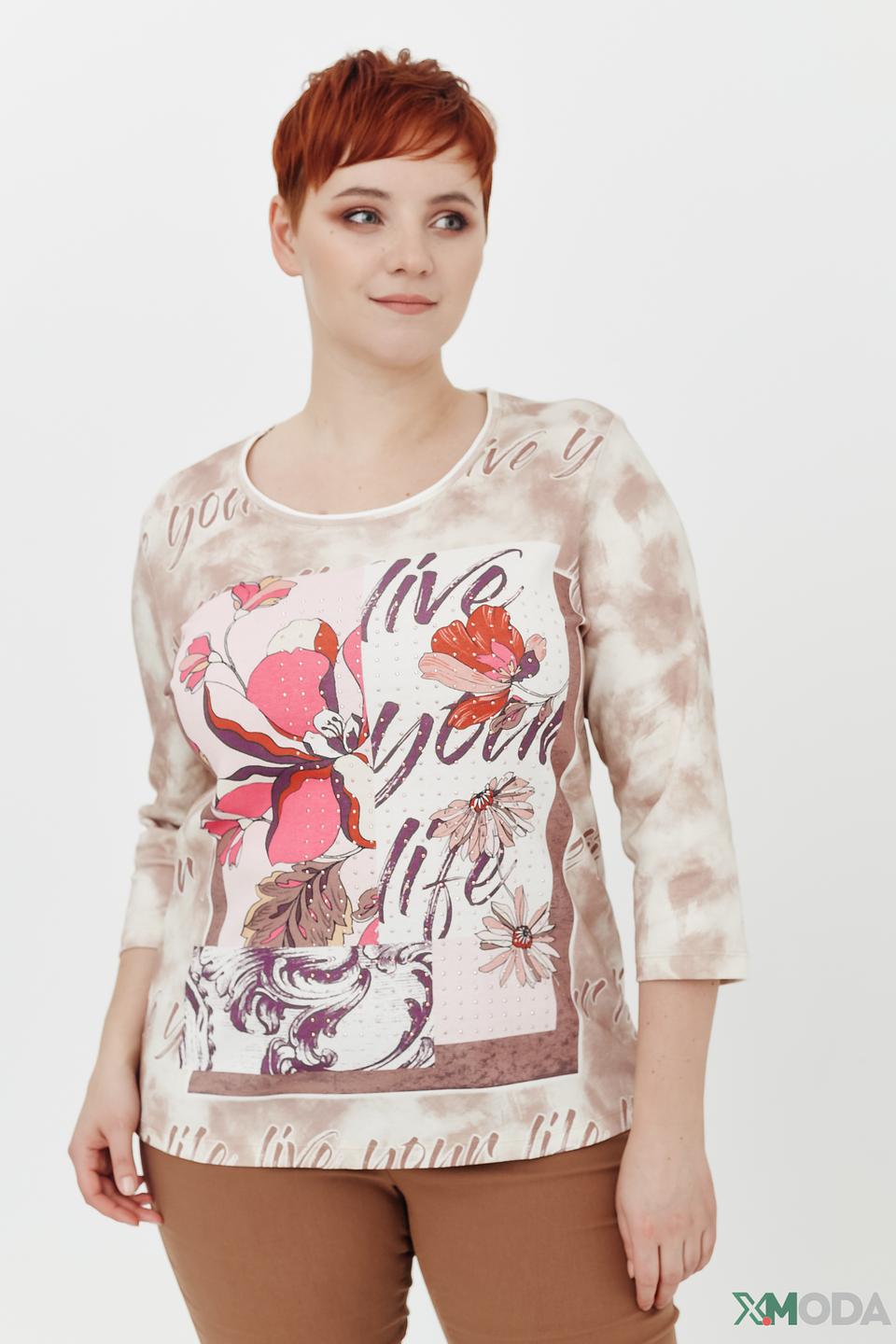 Блуза Via Appia с цветочным принтом