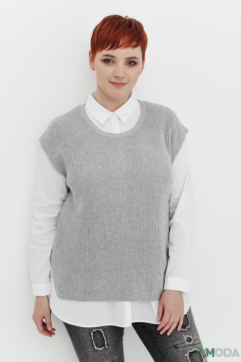 Жилет Frapp серый меланж