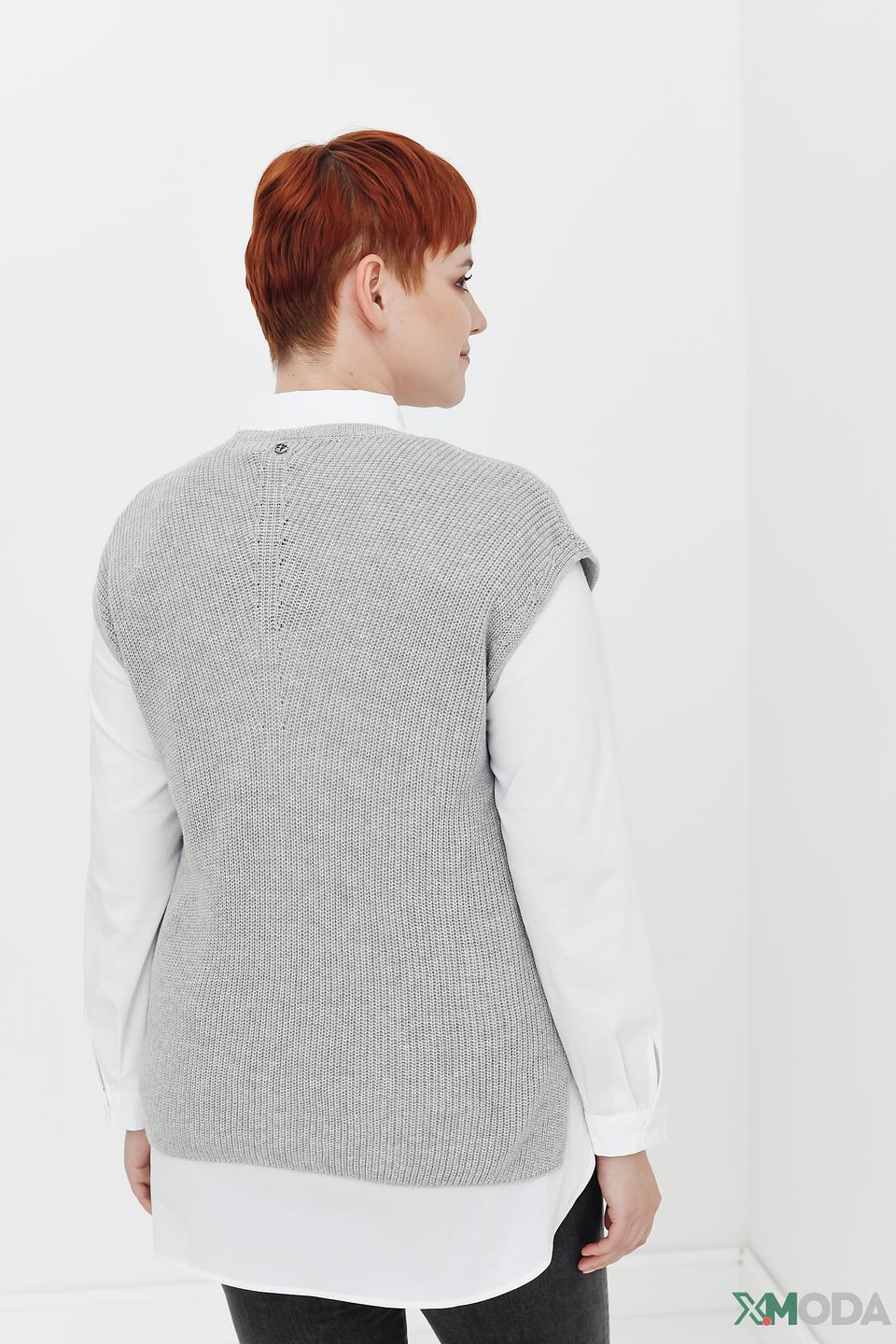 Жилет Frapp серый меланж