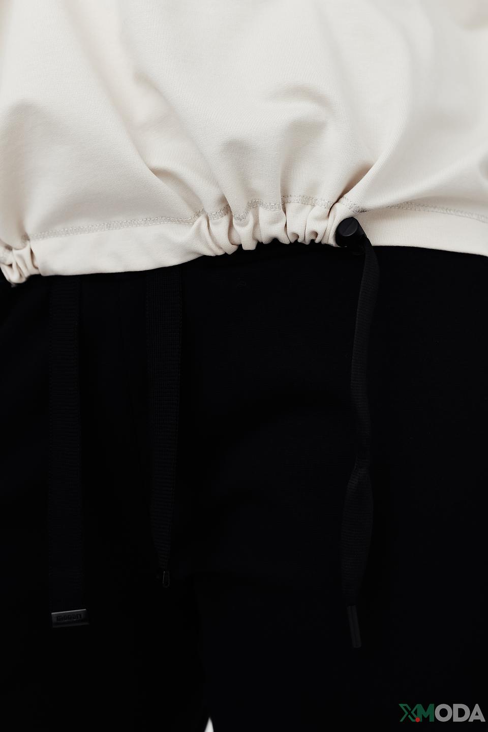 Пуловер Lecomte с капюшоном бежевый