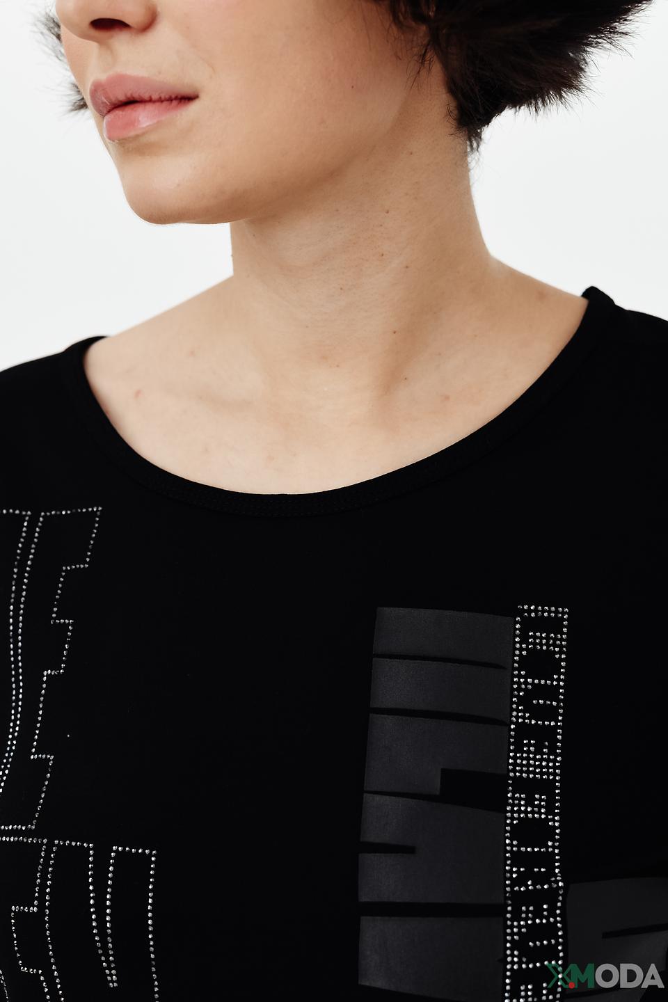 Лонгслив Monari черный с принтом