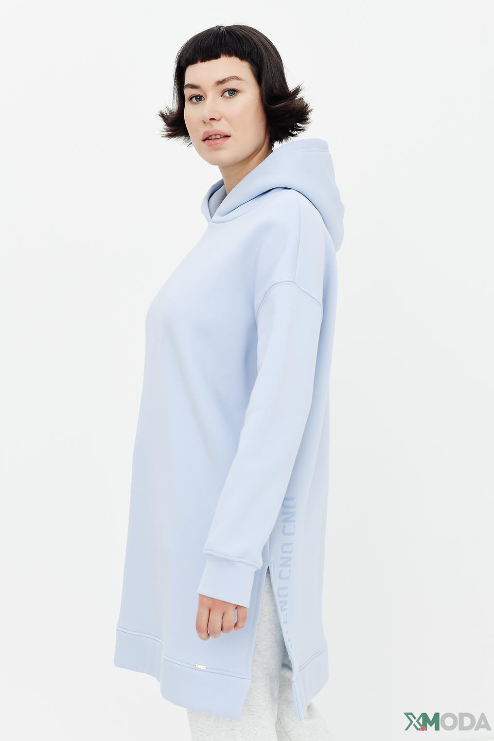 Платье-худи Cinque голубое