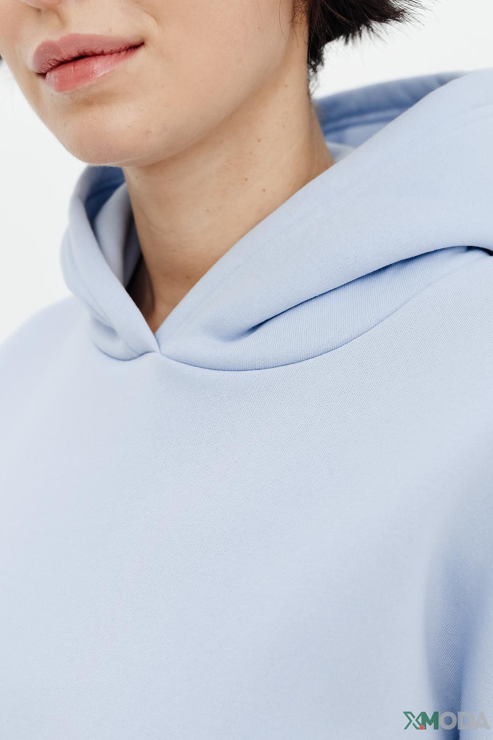 Платье-худи Cinque голубое