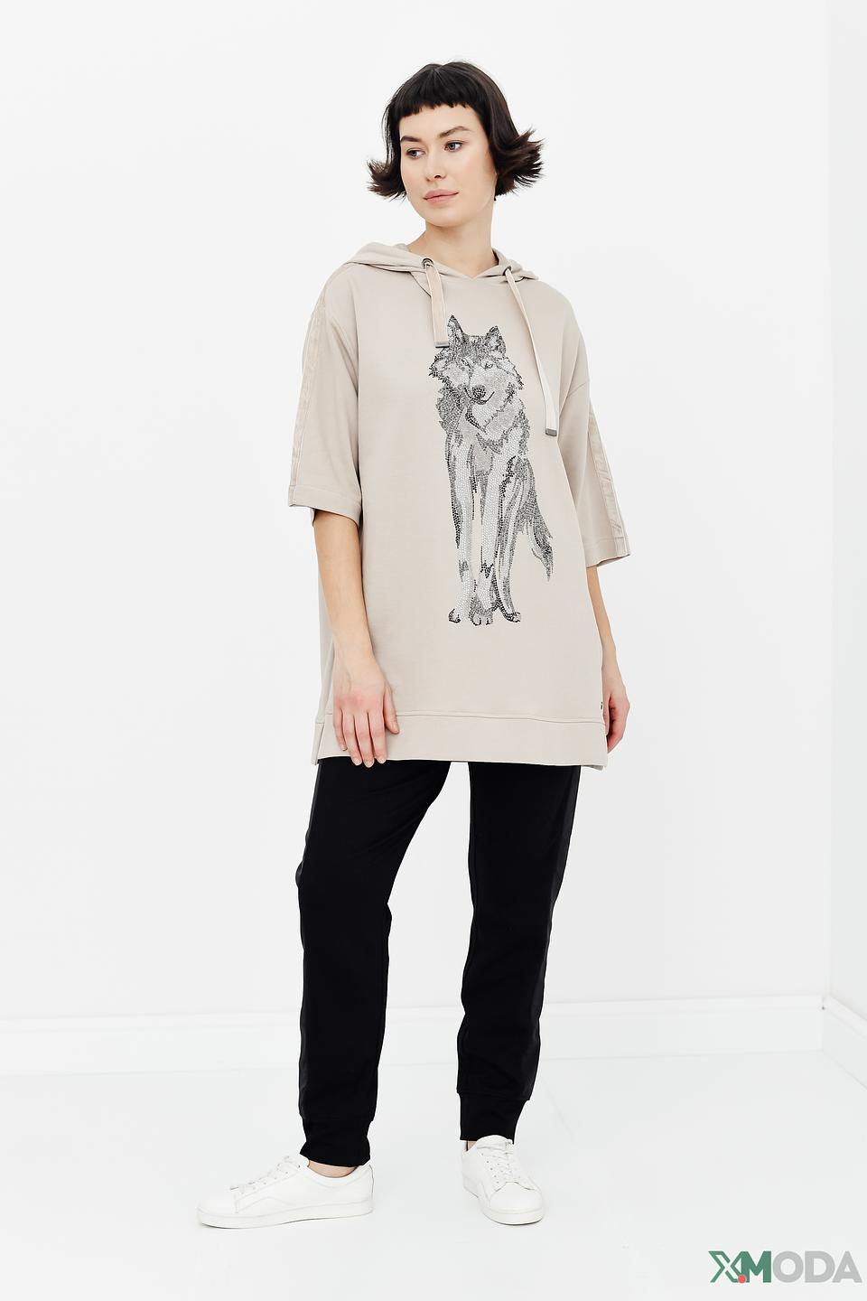 Водолазка Monari с принтом волка