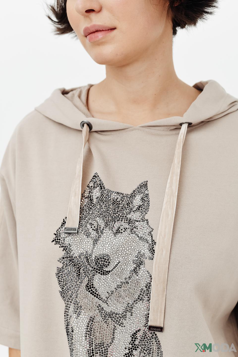 Водолазка Monari с принтом волка