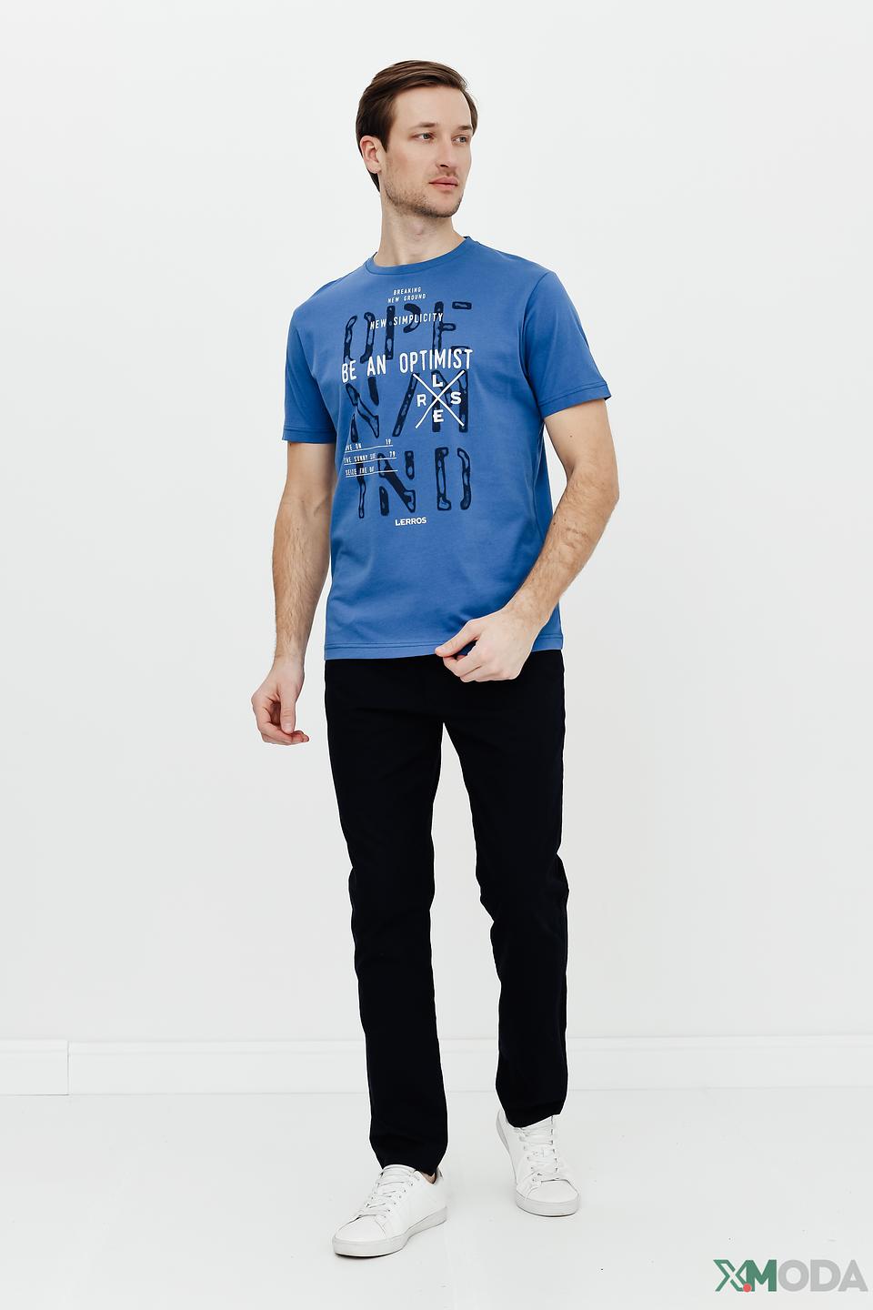 Футболка Lerros с принтом синяя