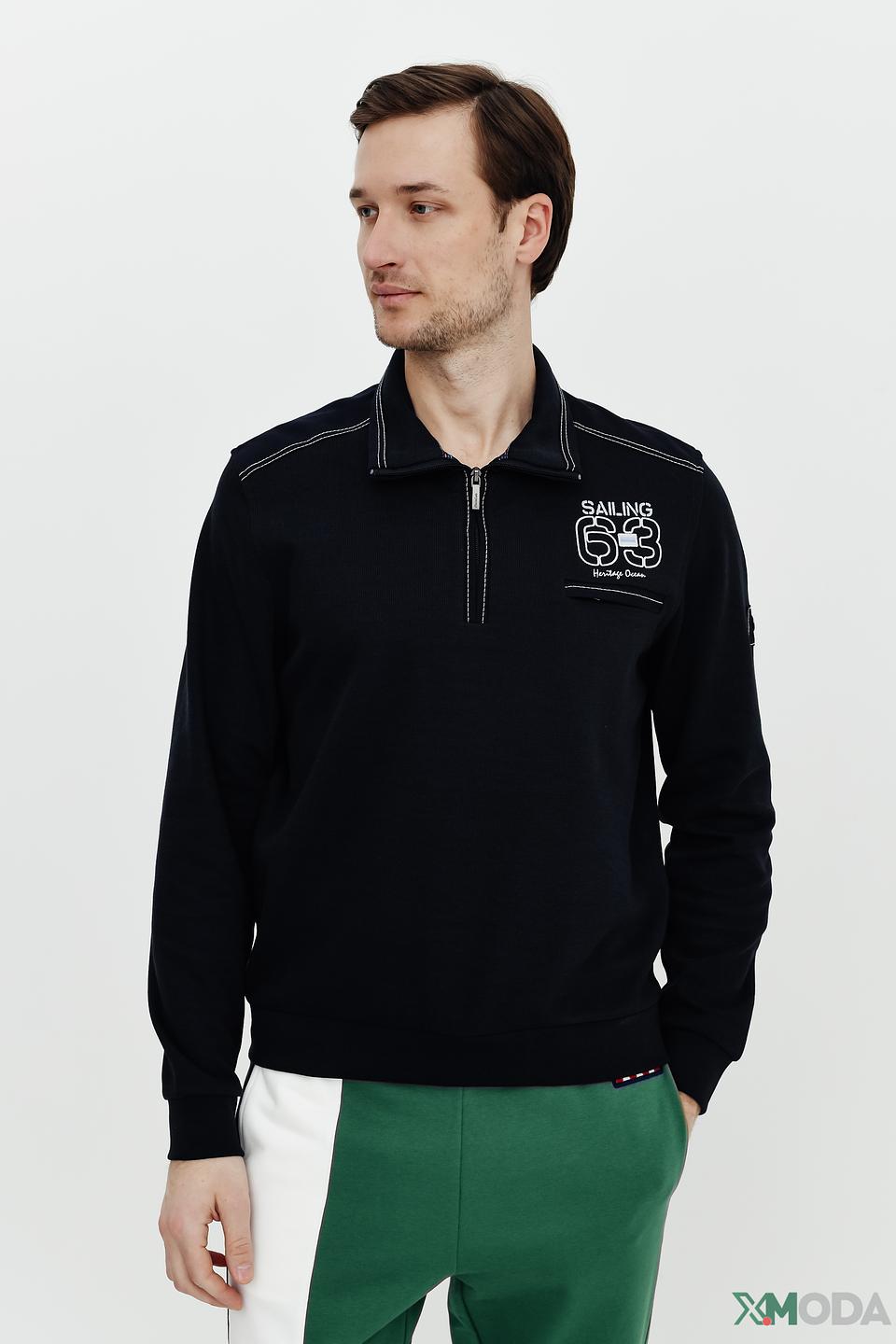 Джемпер Monte Carlo с логотипом чёрный