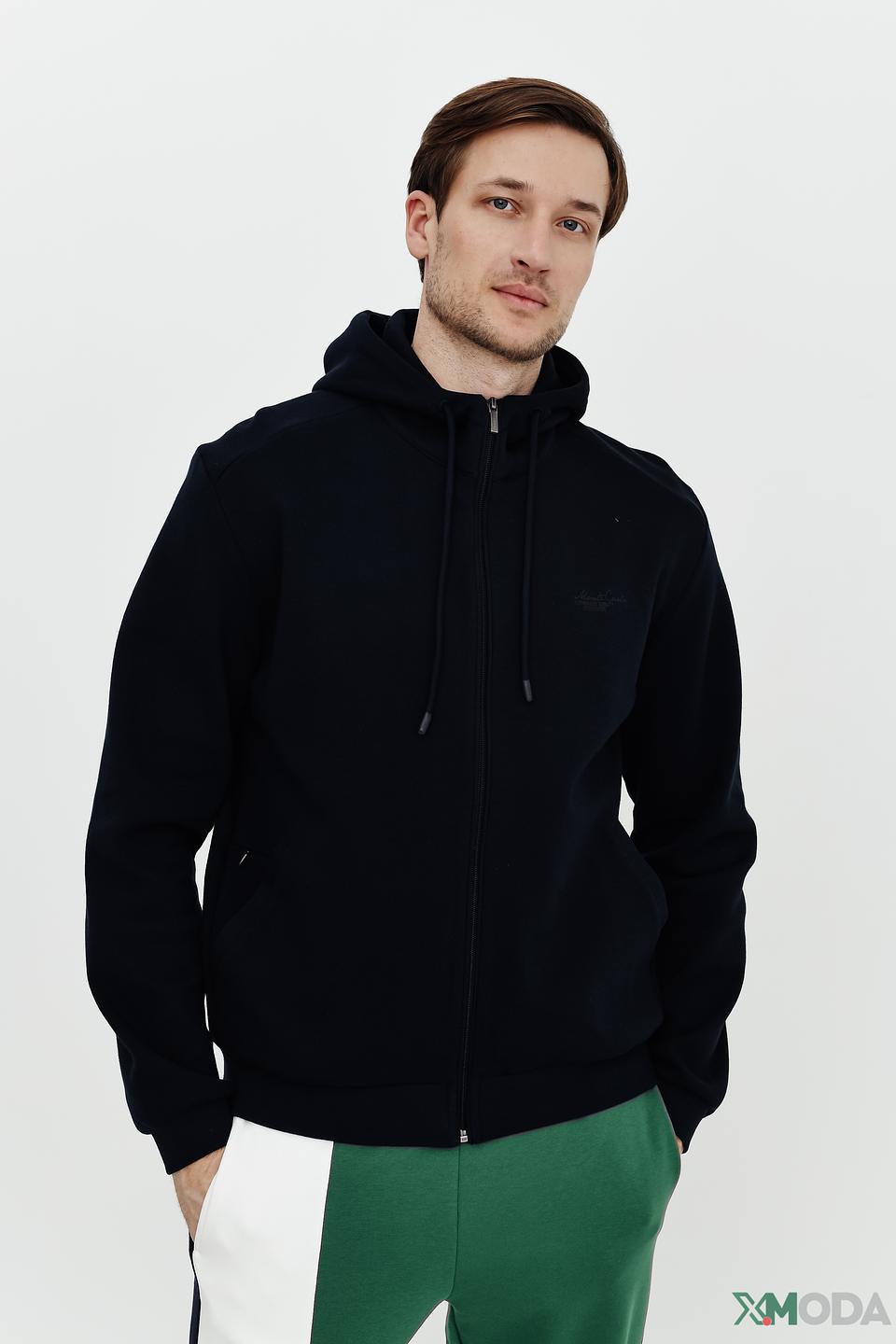 Кардиган Monte Carlo с капюшоном чёрный