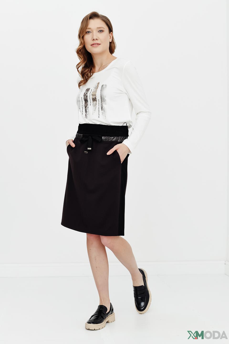 Юбка Betty Barclay чёрная с поясом