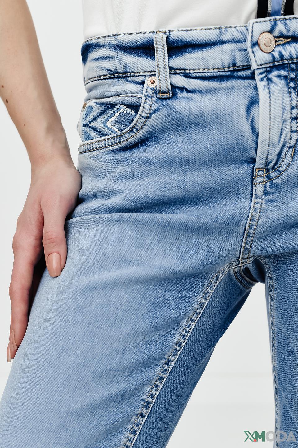 Джинсы Cambio голубые с потертостями