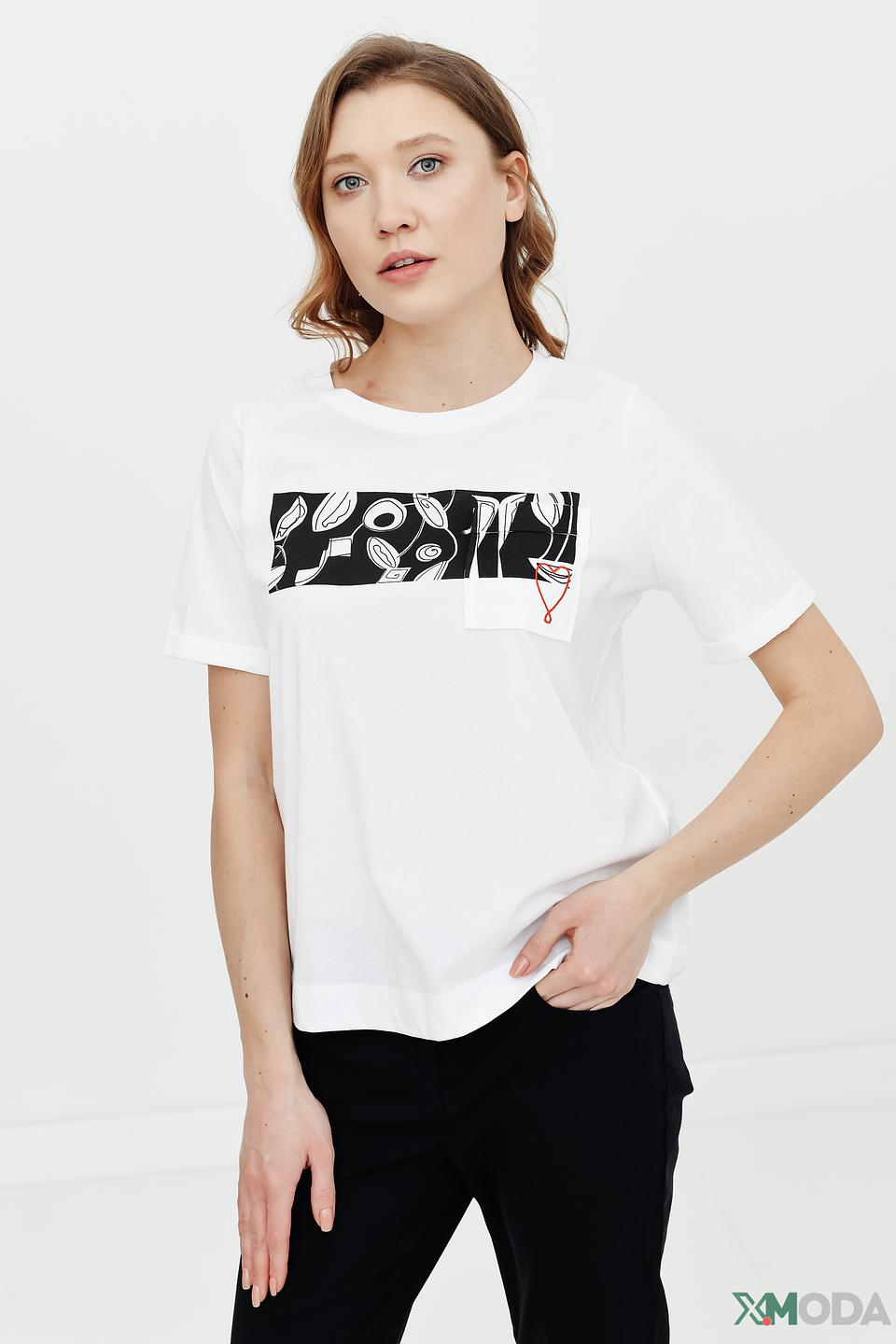 Футболка Luisa Cerano с принтом