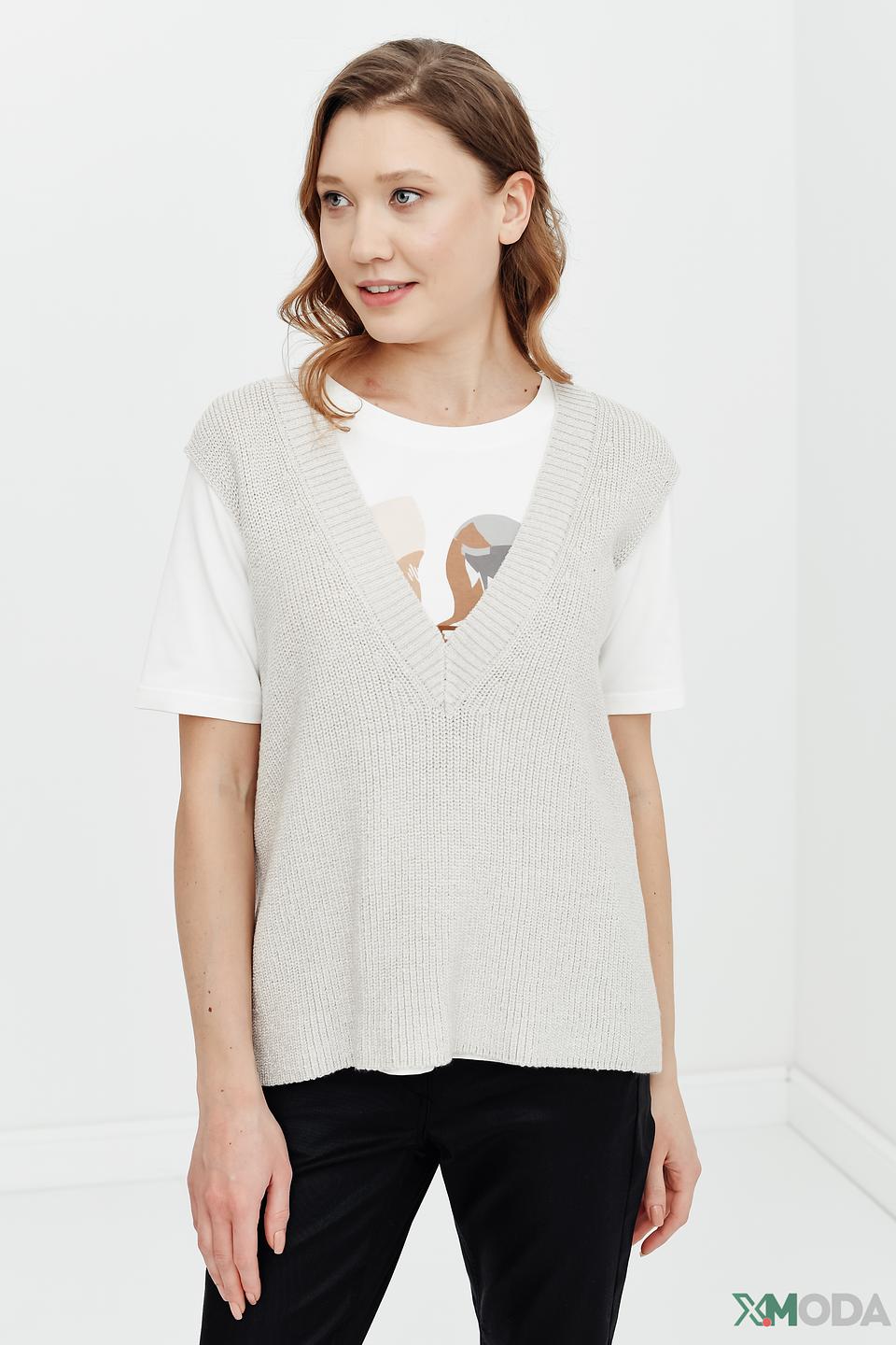 Жилет Marc Aurel вязаный бежевый