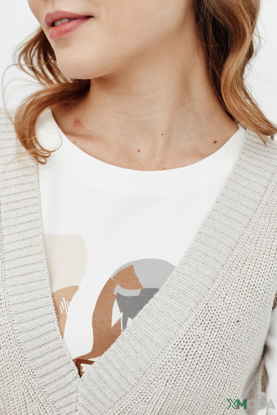 Жилет Marc Aurel вязаный бежевый