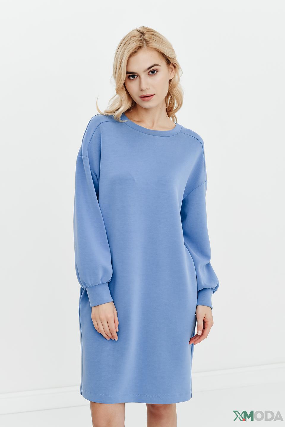 Платье Betty and Co голубое оверсайз