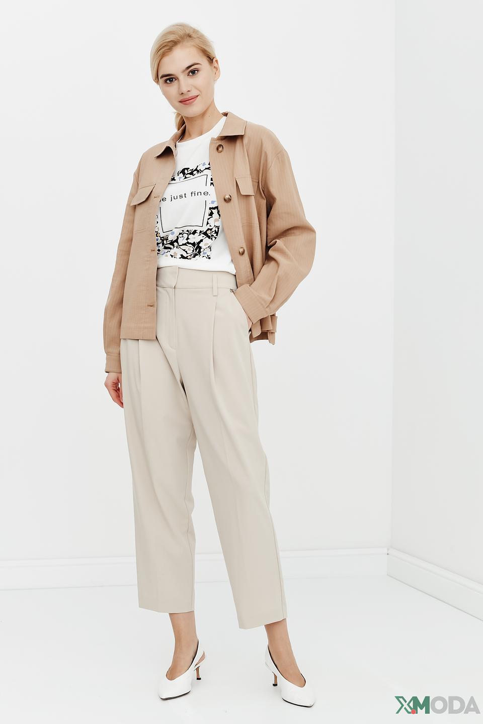 Брюки Rich and Royal бежевые