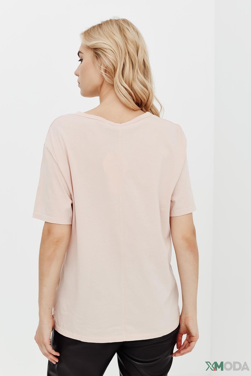 Футболка Oui с принтом розовый