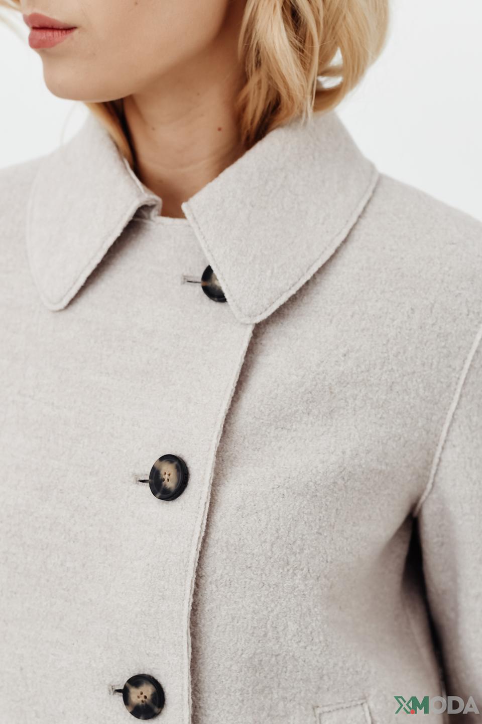 Жакет Oui приталенный бежевый