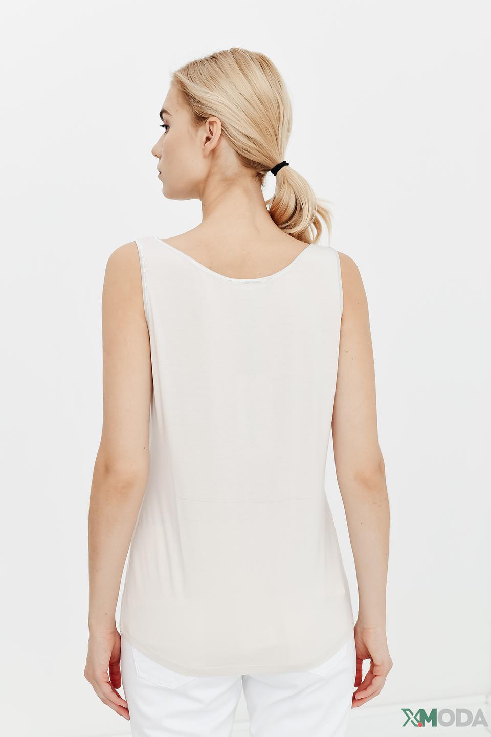 Топ Lecomte на бретелях бежевый