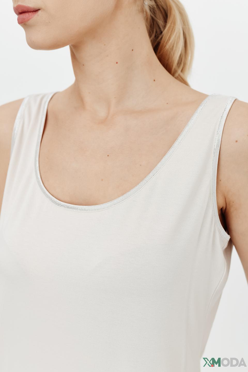 Топ Lecomte на бретелях бежевый