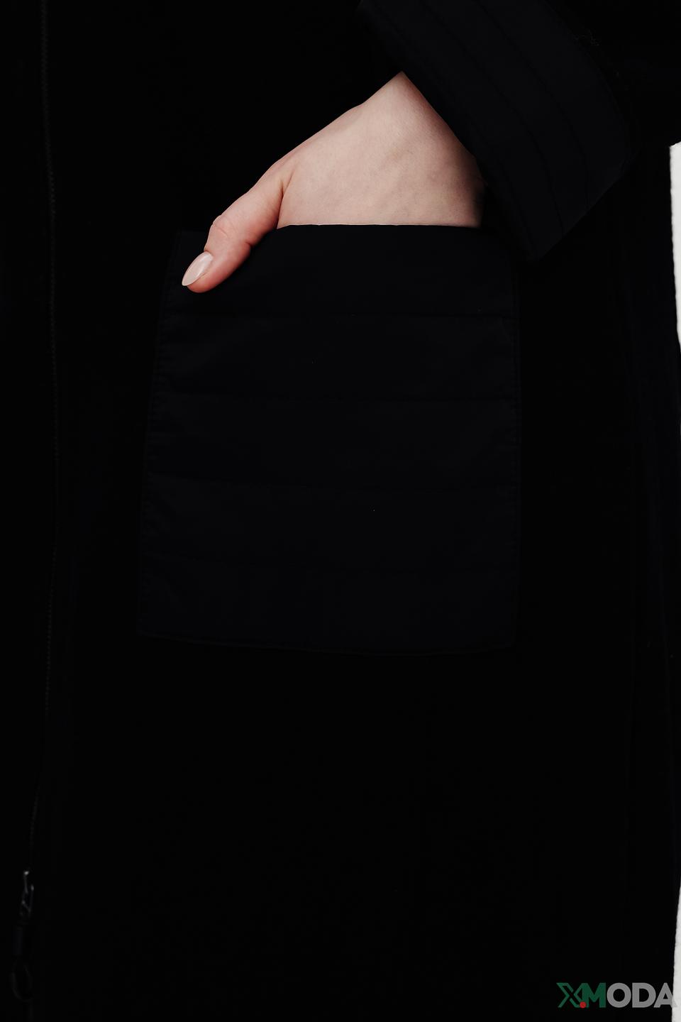 Пальто Doris Streich чёрное стеганое