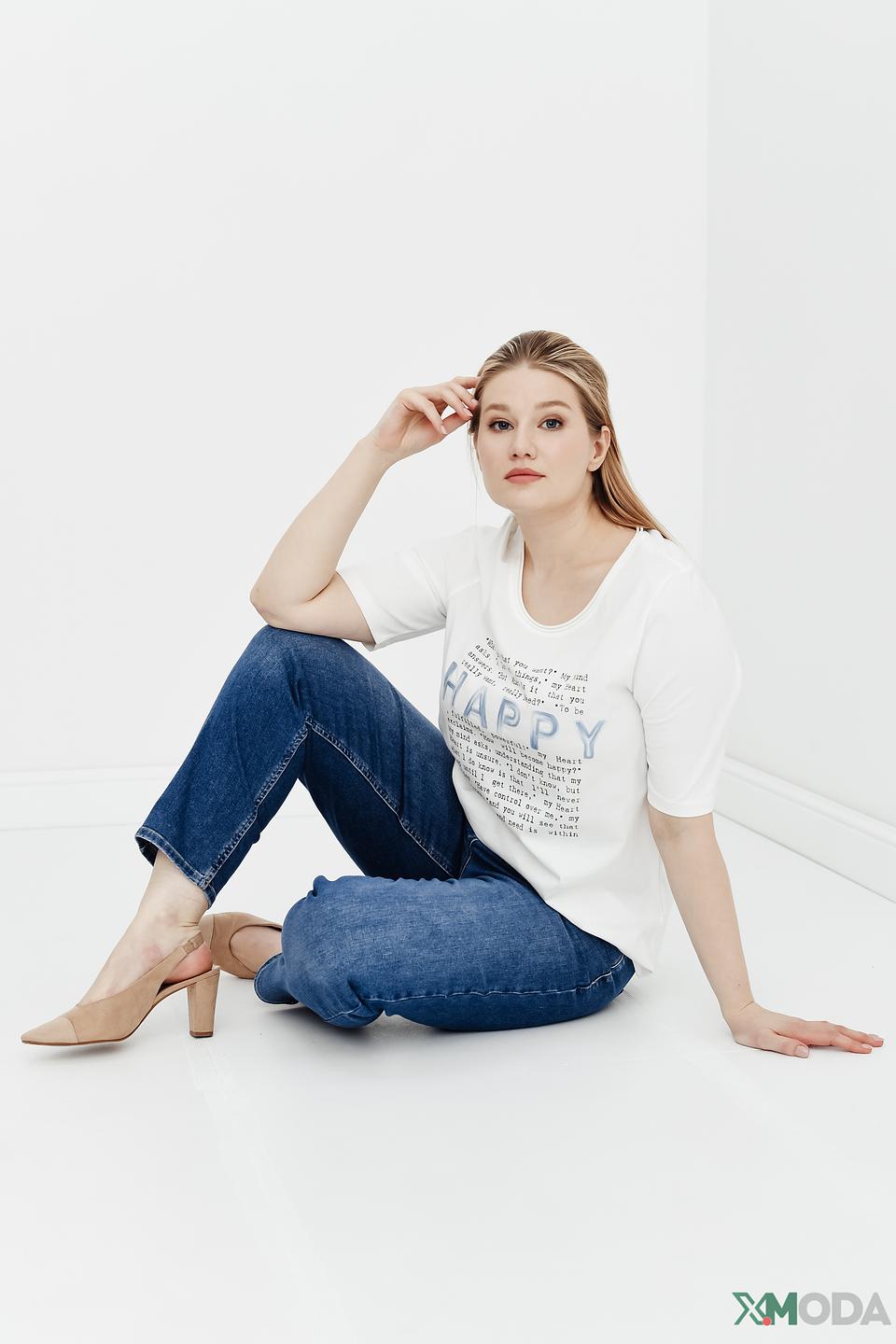 Футболка Via Appia с принтом Happy