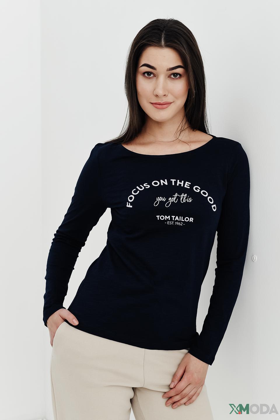 Лонгслив Tom Tailor с принтом