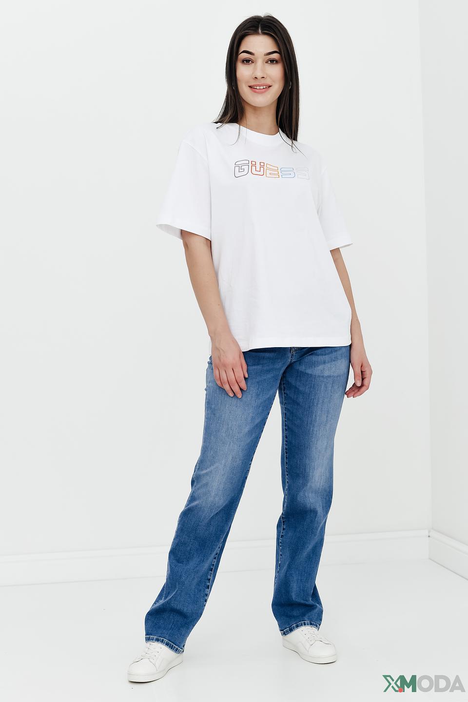 Джинсы Cambio с потертостями голубые