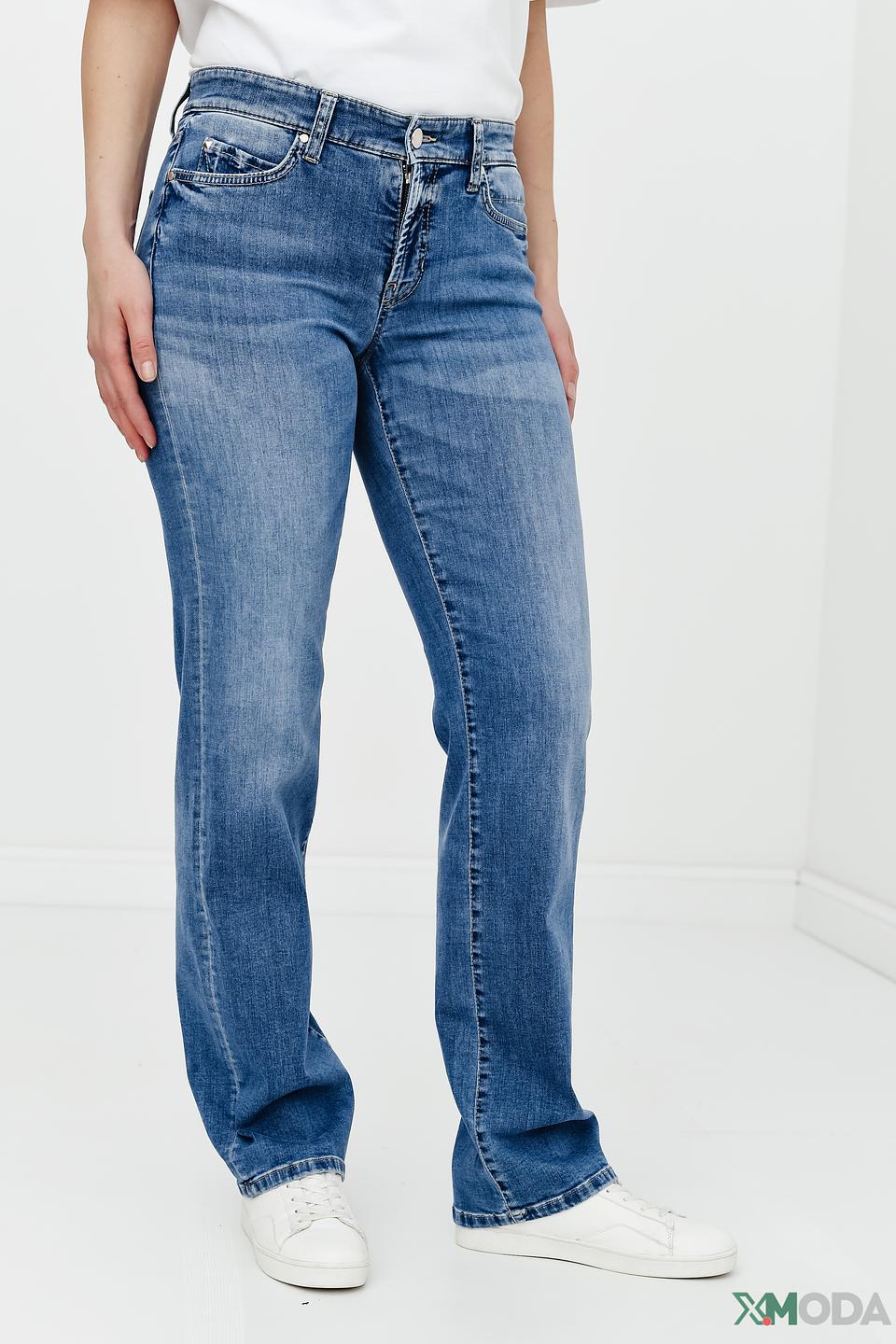 Джинсы Cambio с потертостями голубые