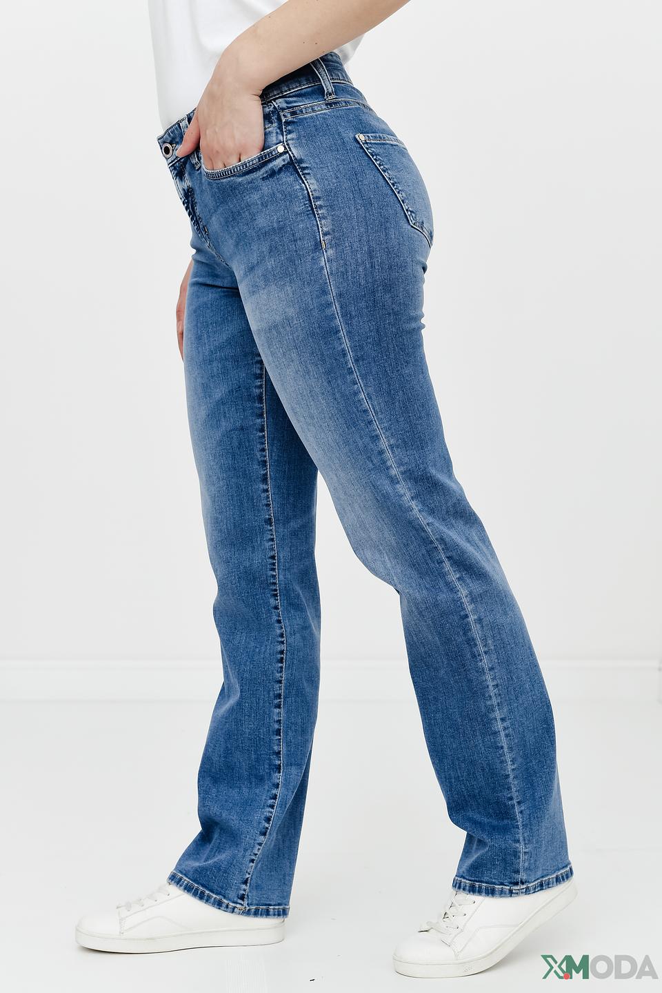 Джинсы Cambio с потертостями голубые