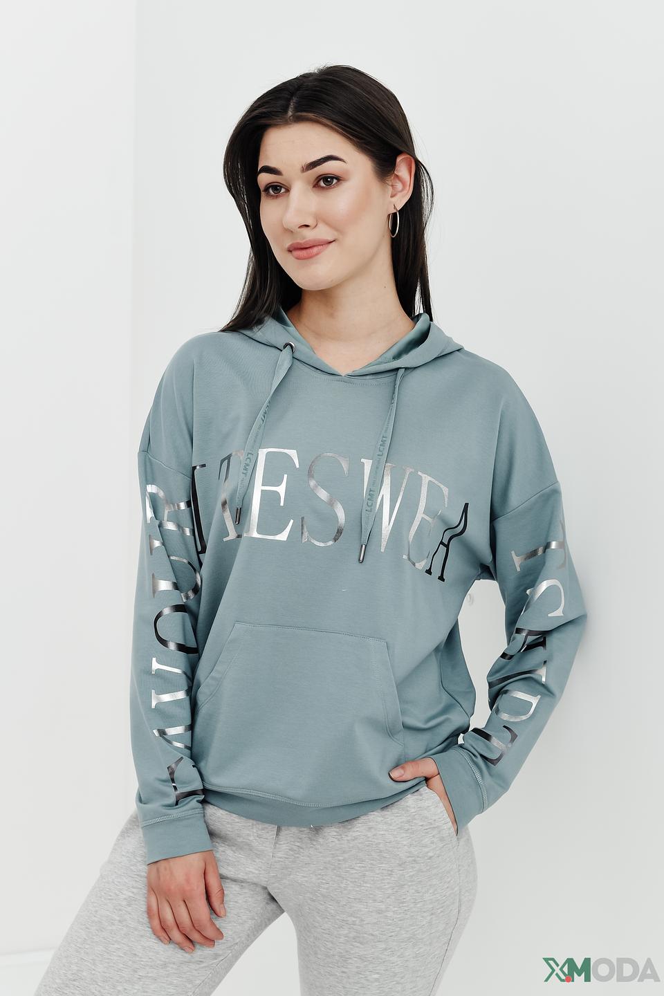 Пуловер Lecomte с логотипом мятный