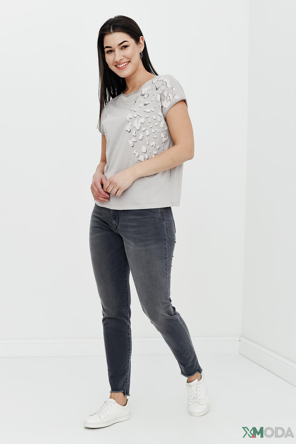 Джинсы Skinny Marc Cain серые