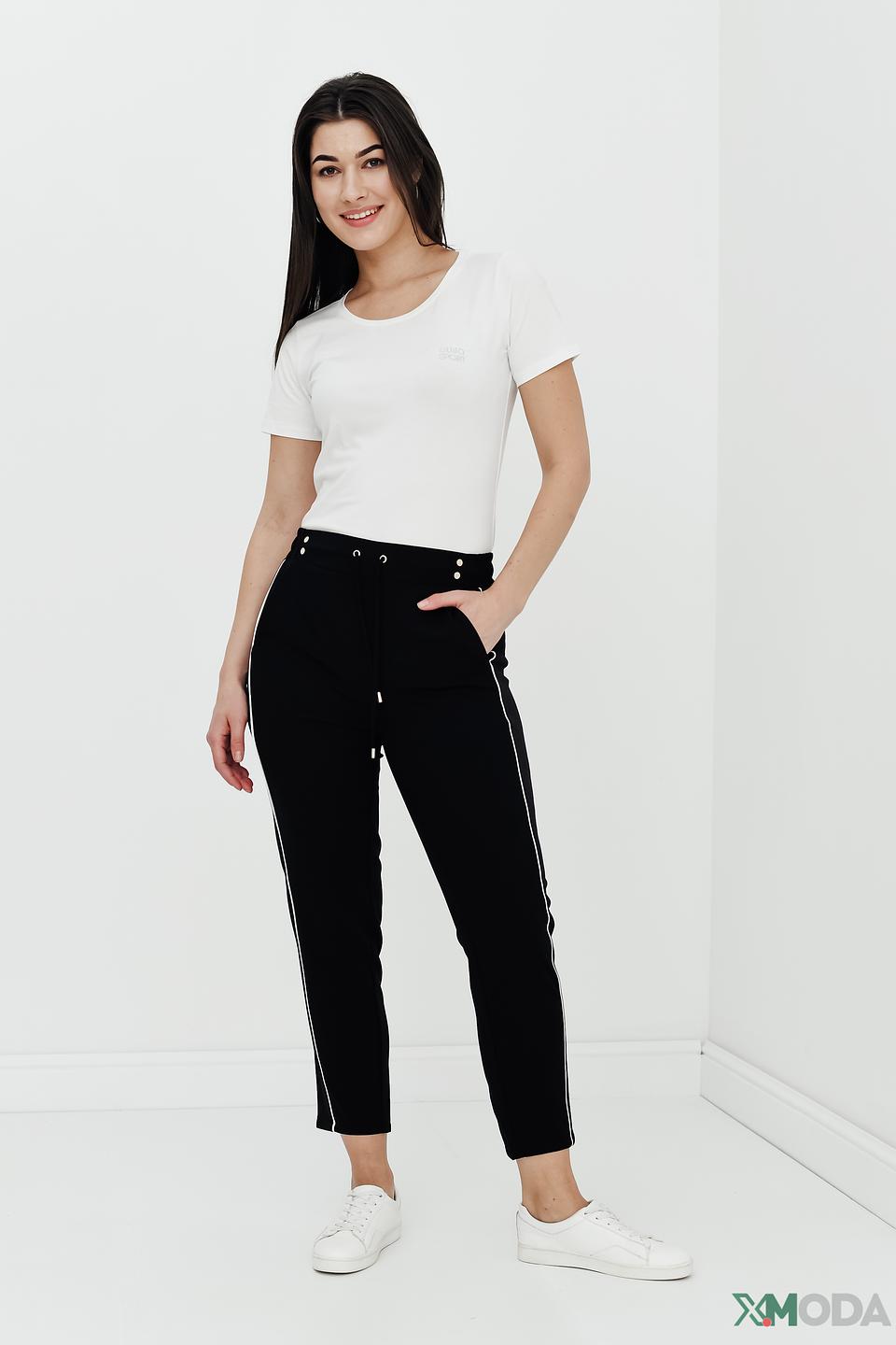 Брюки Liu-Jo чёрные с полосой