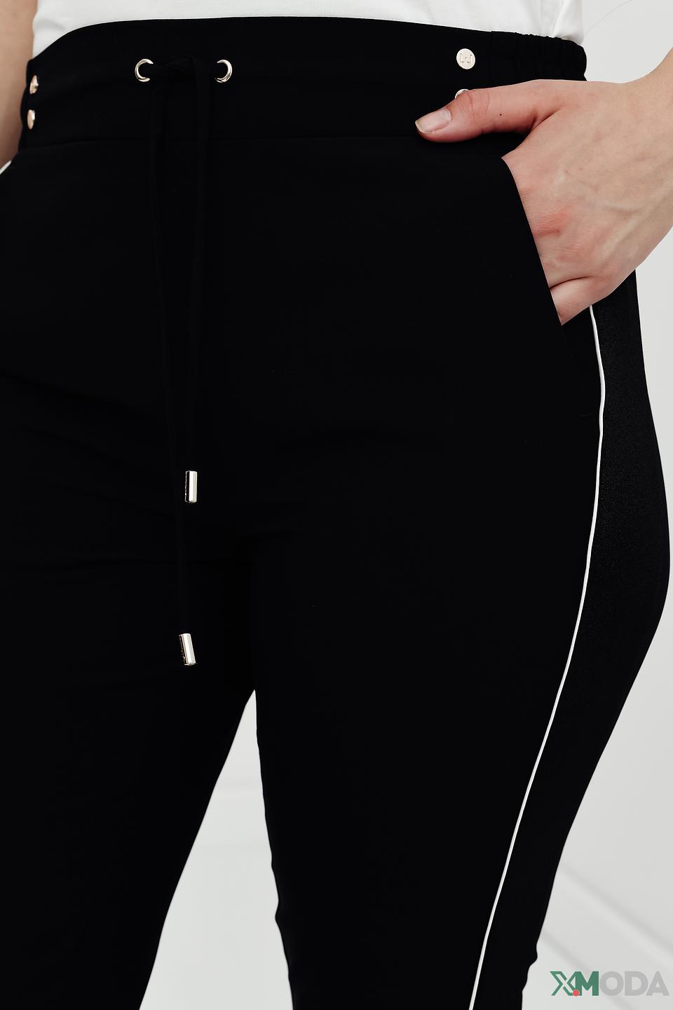 Брюки Liu-Jo чёрные с полосой