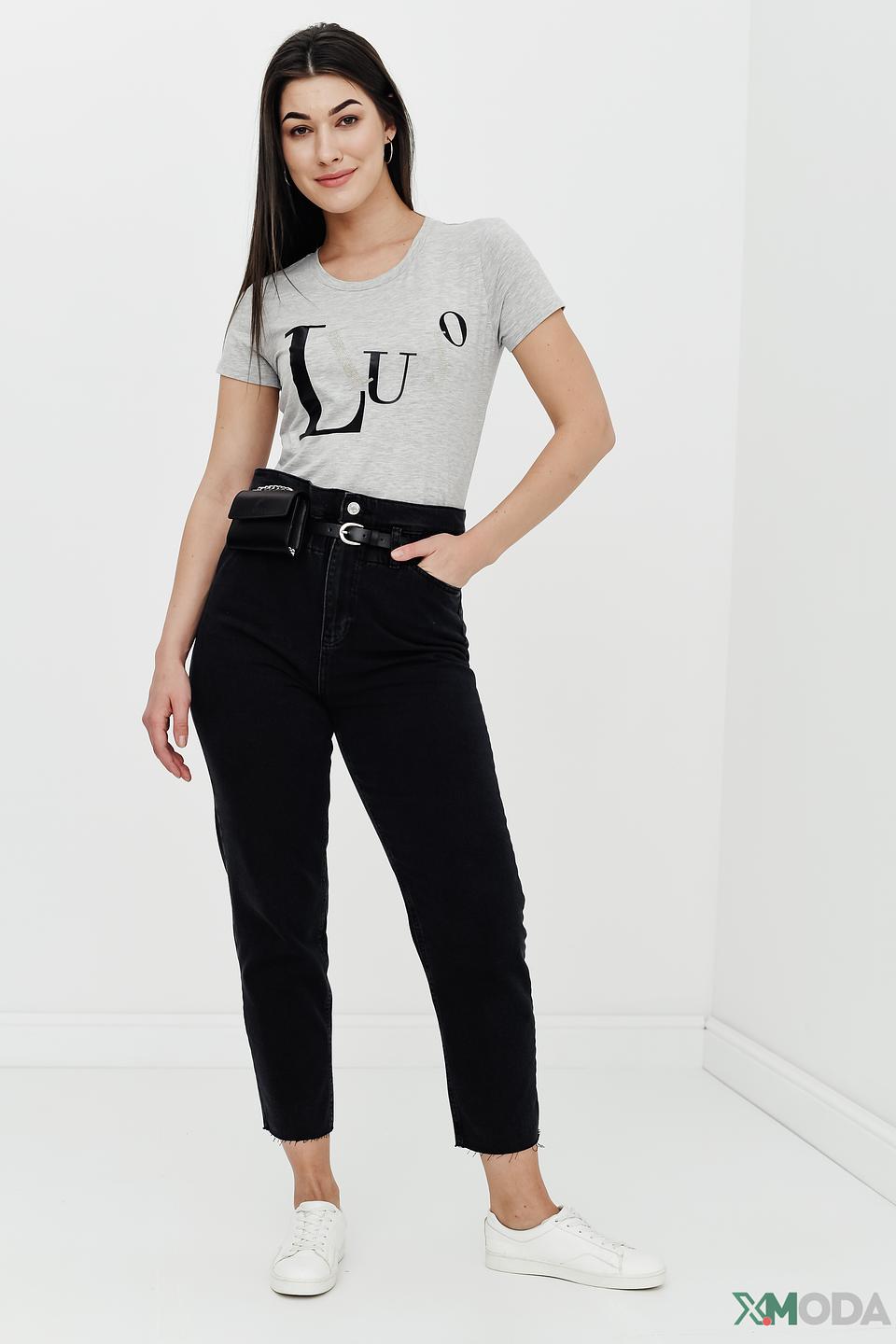 Футболка Liu-Jo с логотипом серая