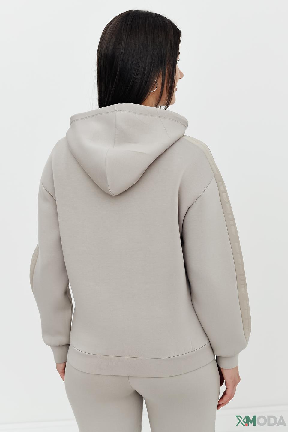 Толстовка Guess серая с логотипом