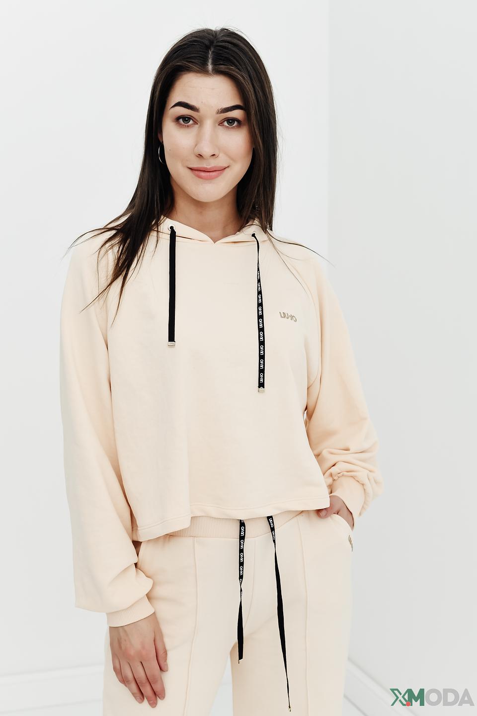 Джемпер Liu-Jo бежевый с капюшоном