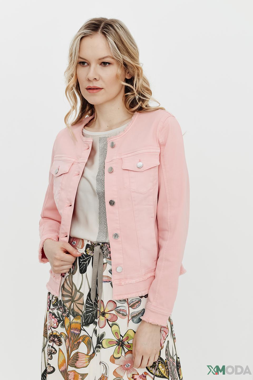 Жакет Lecomte джинсовый розовый