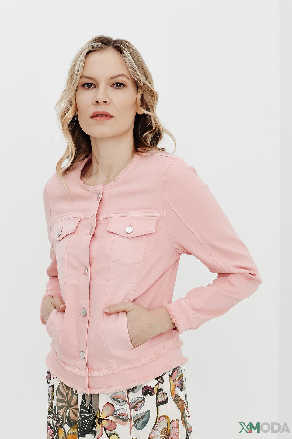 Жакет Lecomte джинсовый розовый