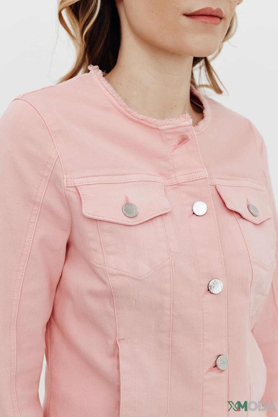 Жакет Lecomte джинсовый розовый